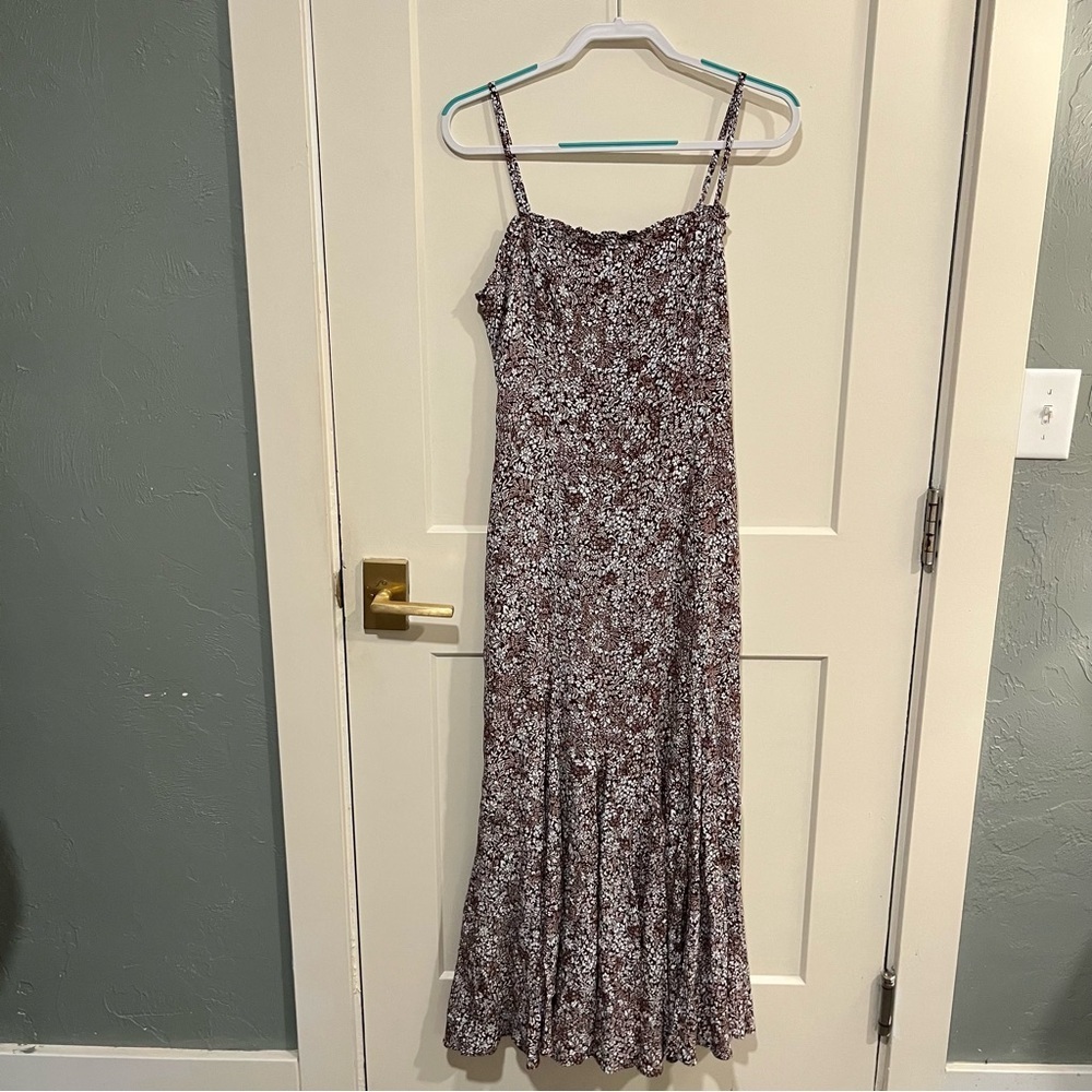 Madewell Square Neck Sleeveless Floral Maxi Dress 6 - Picture 4 of 13